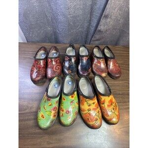 Sloggers Garden Clogs Womens Size 8 Lot Of 5 Pairs Vet Nurse Shoes, Good Insoles